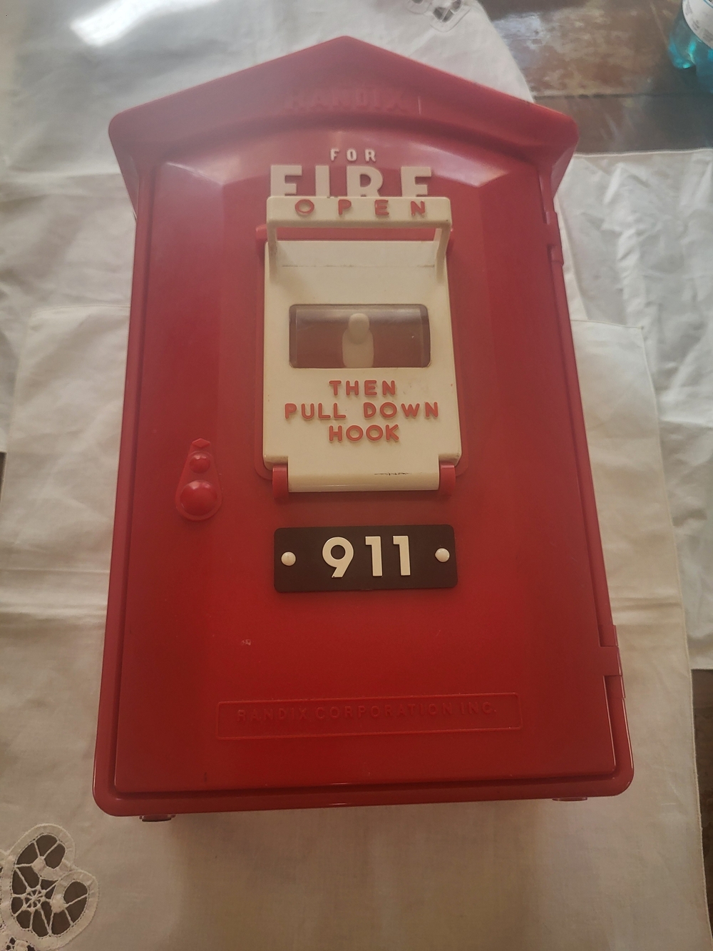 Vintage Randix Fire 911 Telephone, Landline Touch Tone Fire Station Phone, WORKS